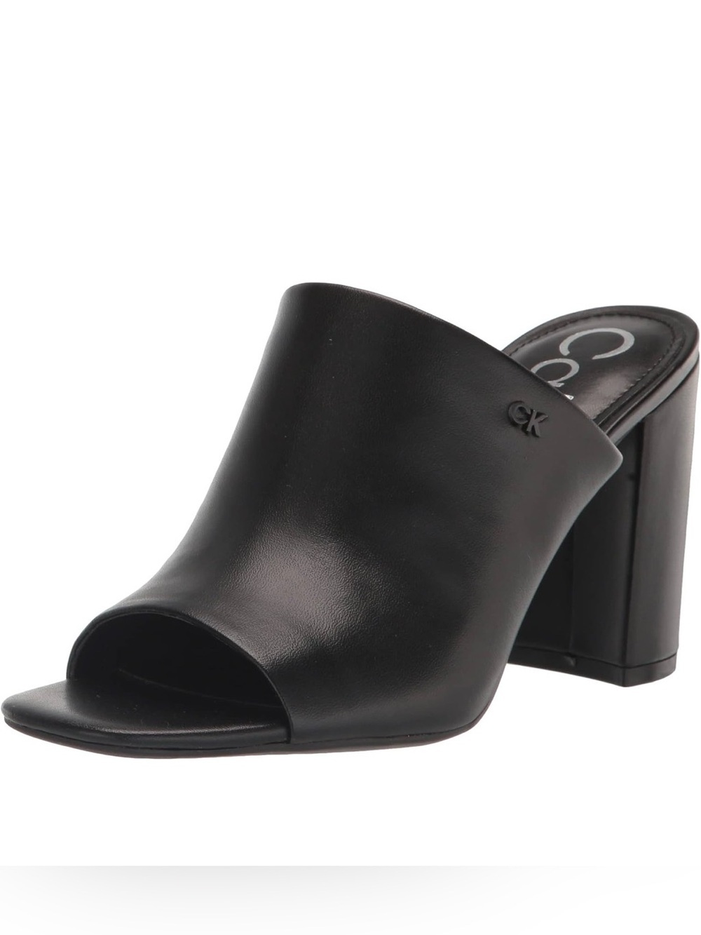 🖤🖤 Calvin Klein Women's Jotie Block Heel Square Toe Dress Sandals - Picture 2 of 7